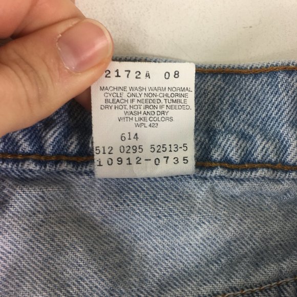 Vintage Levi's 912 Womens Orange Tab Jeans Slim - Picture 6 of 11